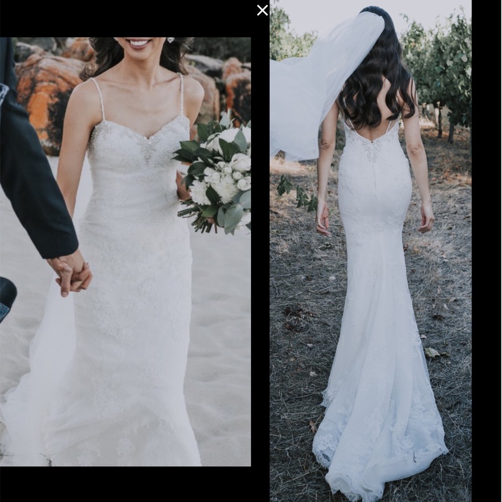 Backless Pronovias mermaid wedding dress Mariana